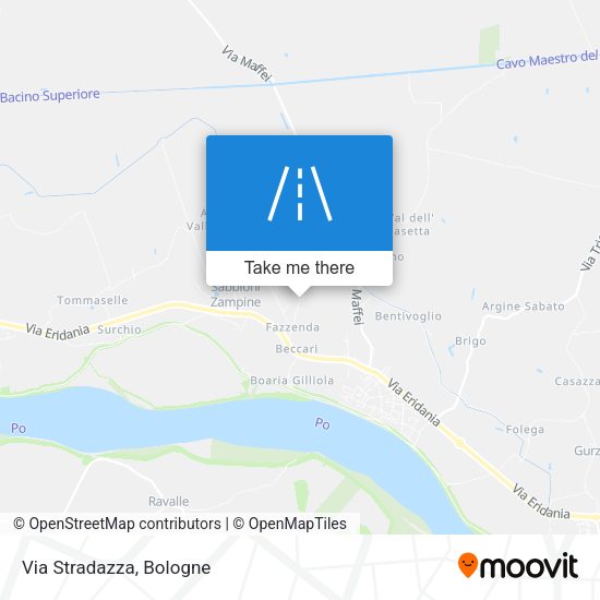 Via Stradazza map