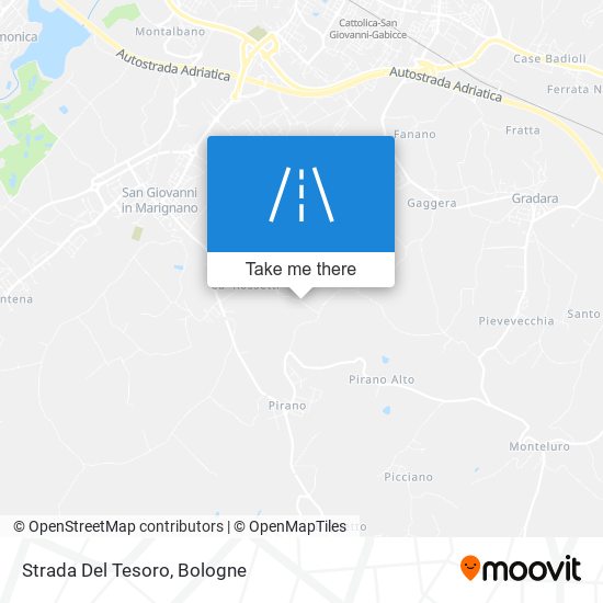 Strada Del Tesoro map