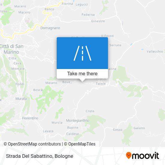 Strada Del Sabattino map