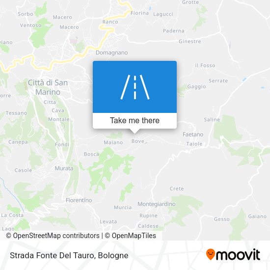 Strada Fonte Del Tauro map