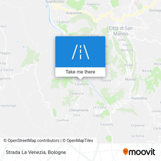 Strada La Venezia map