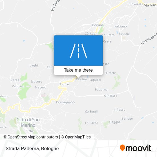 Strada Paderna map
