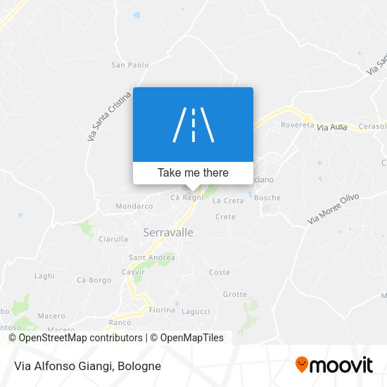 Via Alfonso Giangi map