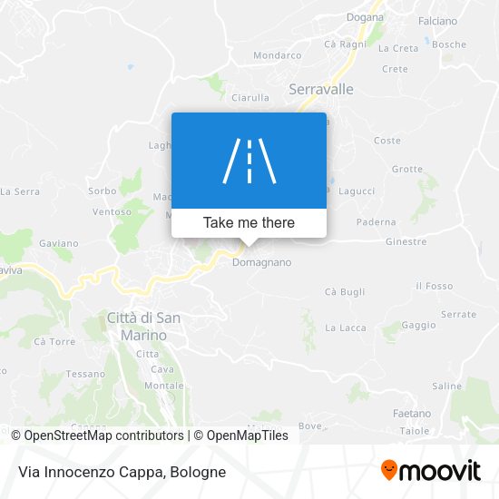 Via Innocenzo Cappa map