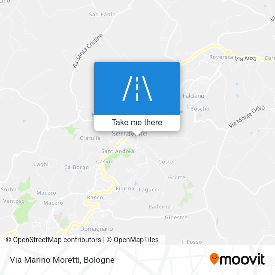 Via Marino Moretti map