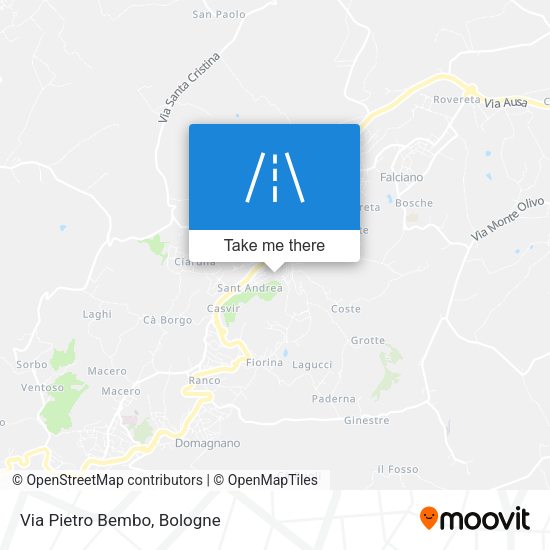 Via Pietro Bembo map