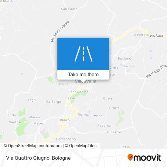 Via Quattro Giugno map