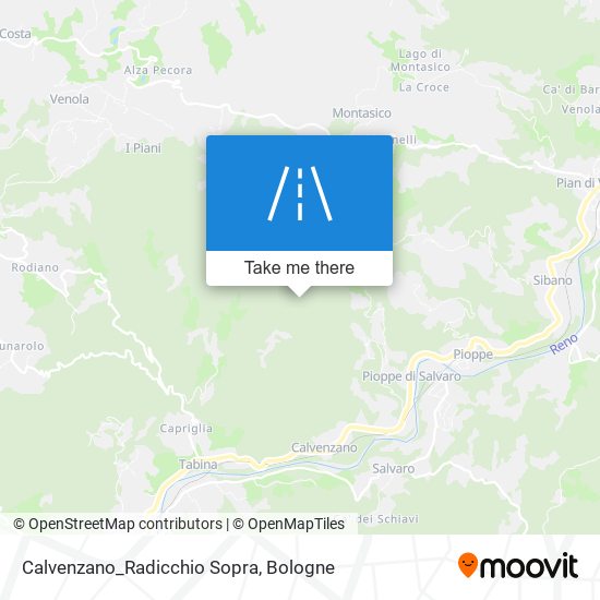 Calvenzano_Radicchio Sopra map