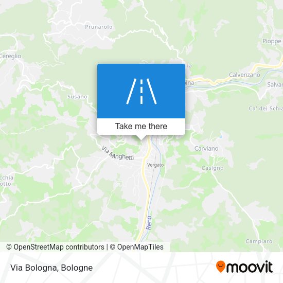 Via Bologna map