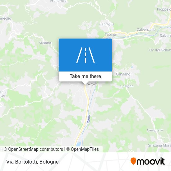 Via Bortolotti map