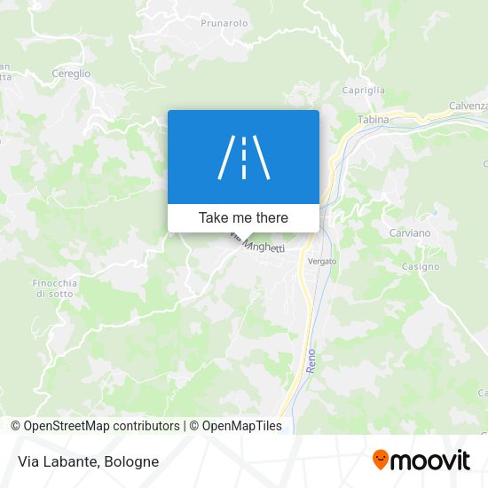 Via Labante map