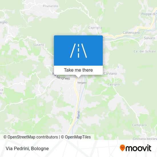 Via Pedrini map