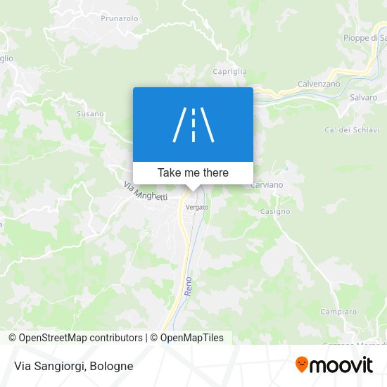 Via Sangiorgi map