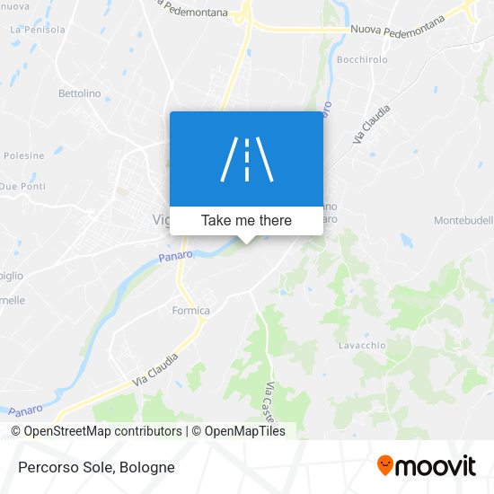 Percorso Sole map