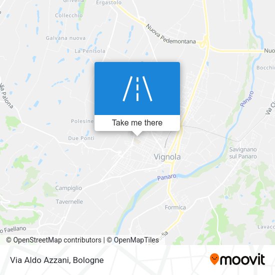 Via Aldo Azzani map