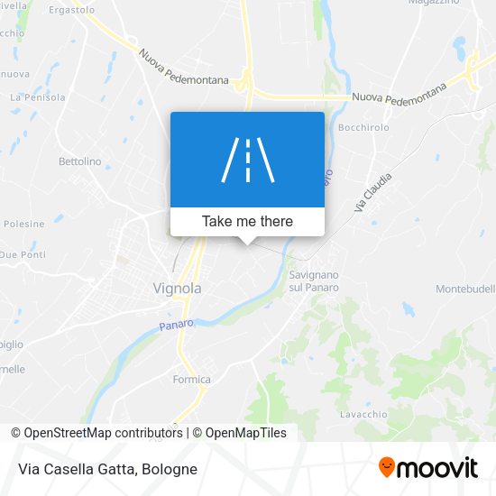 Via Casella Gatta map
