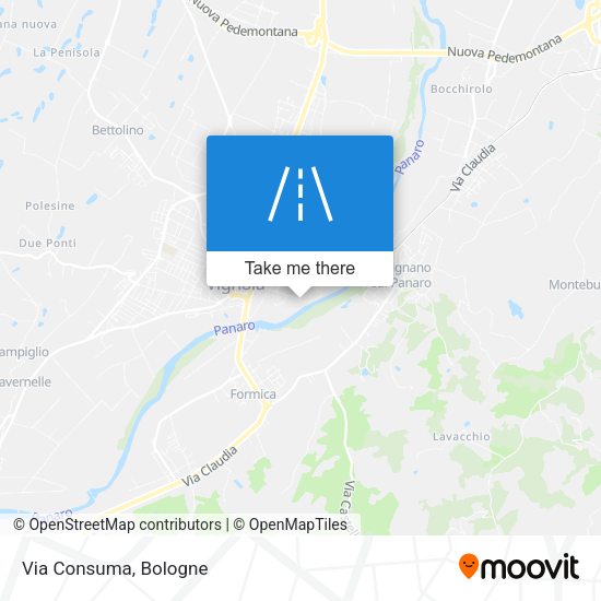Via Consuma map