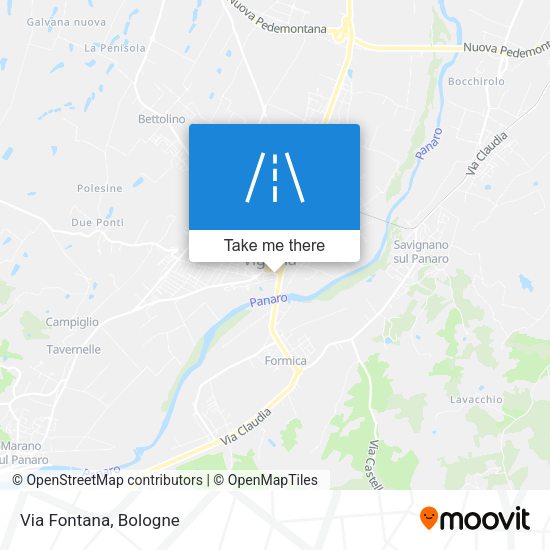 Via Fontana map