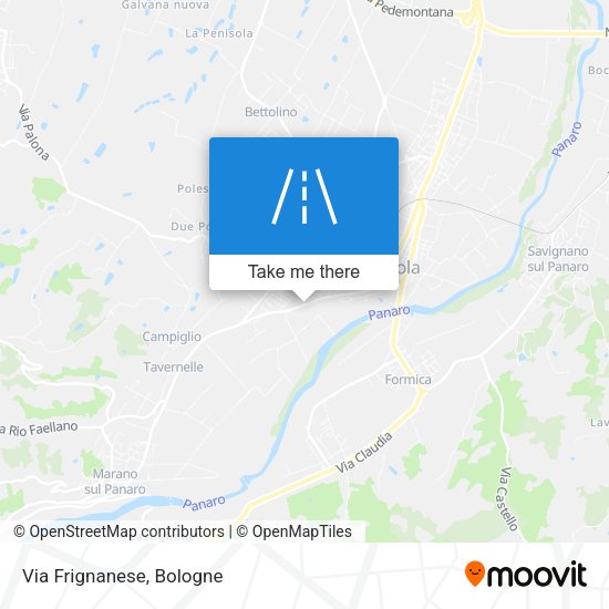 Via Frignanese map