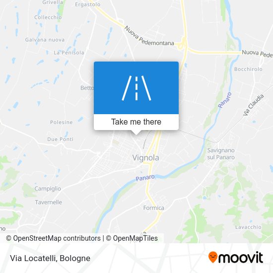 Via Locatelli map