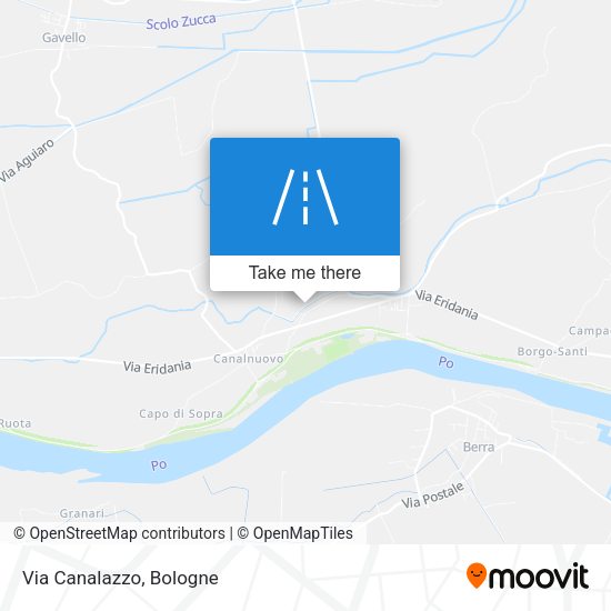 Via Canalazzo map