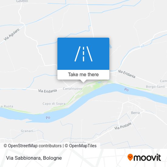 Via Sabbionara map