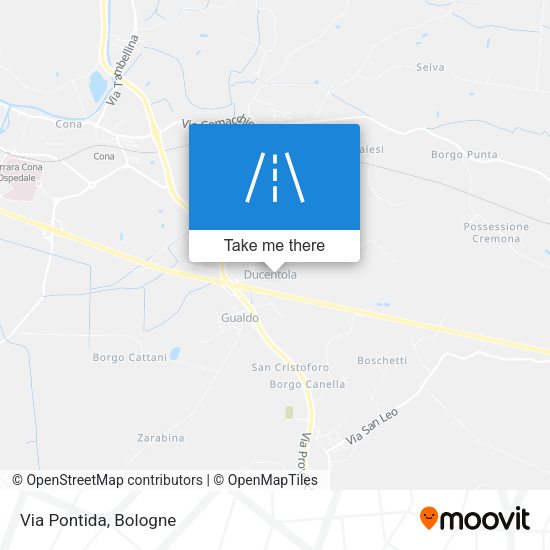 Via Pontida map