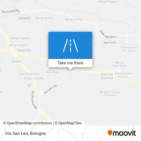 Via San Leo map