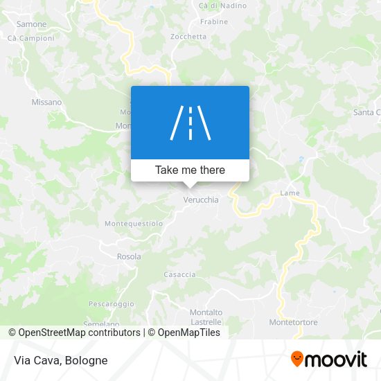 Via Cava map