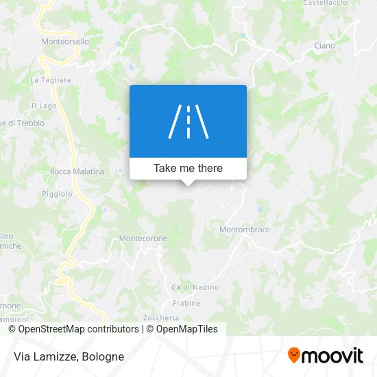 Via Lamizze map