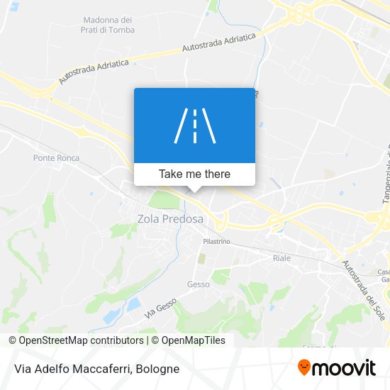 Via Adelfo Maccaferri map