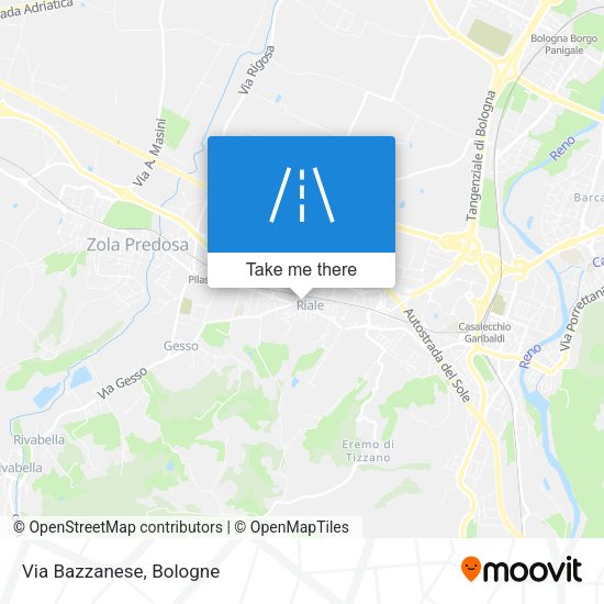 Via Bazzanese map