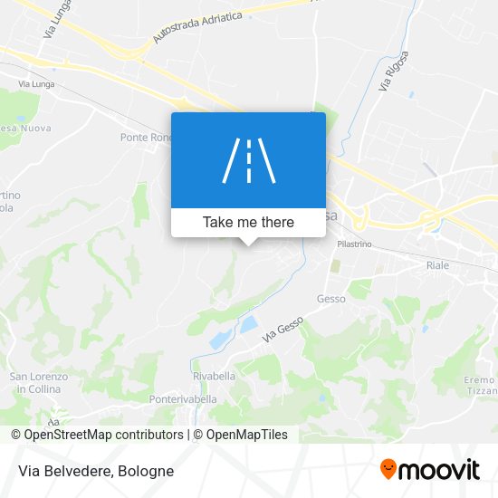 Via Belvedere map