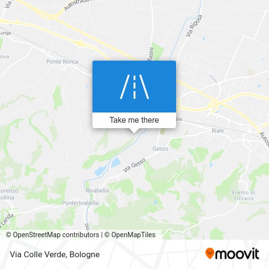 Via Colle Verde map