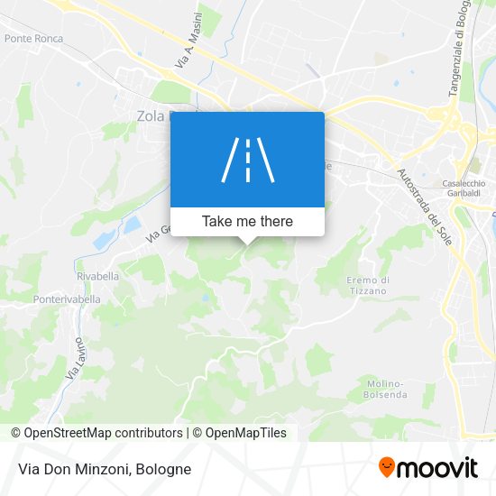 Via Don Minzoni map