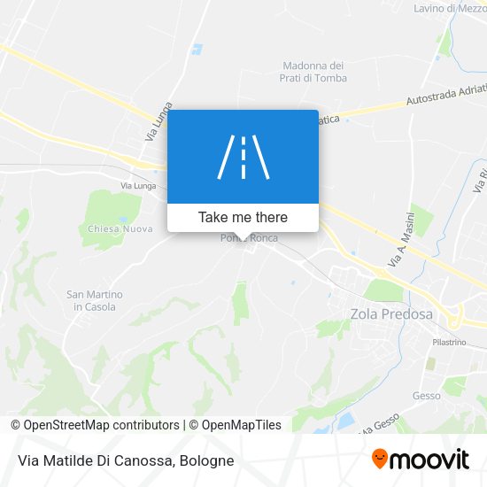 Via Matilde Di Canossa map