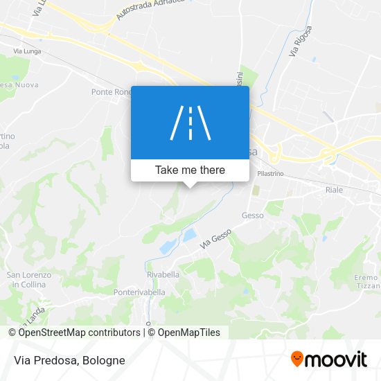 Via Predosa map