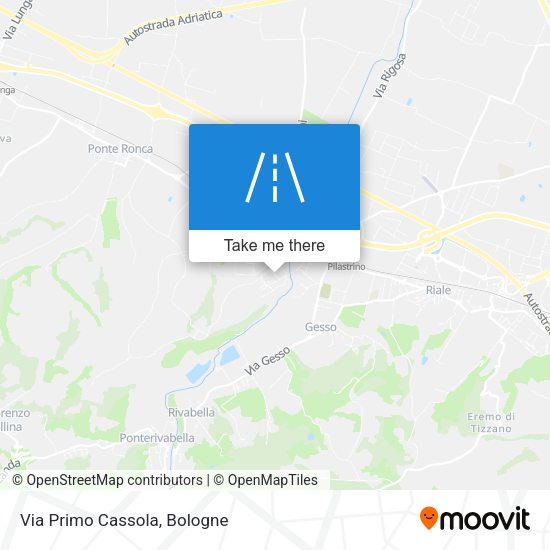 Via Primo Cassola map
