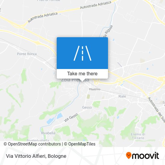 Via Vittorio Alfieri map