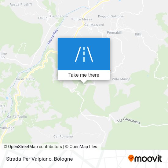 Strada Per Valpiano map