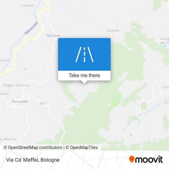 Via Ca' Maffei map