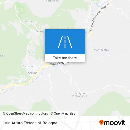 Via Arturo Toscanini map