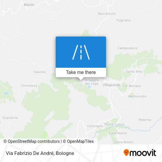 Via Fabrizio De André map