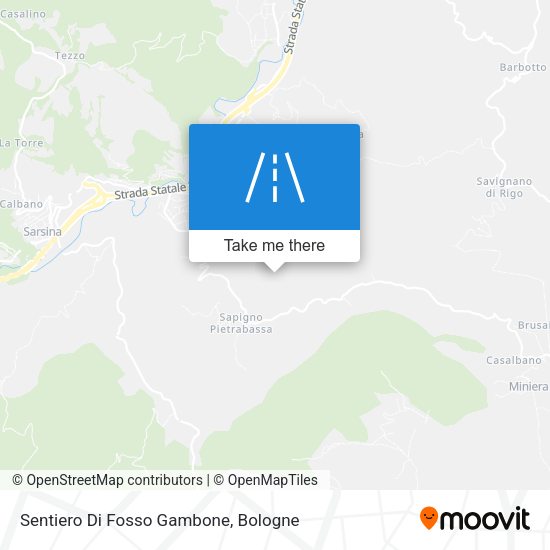 Sentiero Di Fosso Gambone map