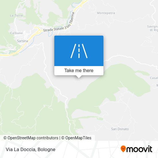 Via La Doccia map
