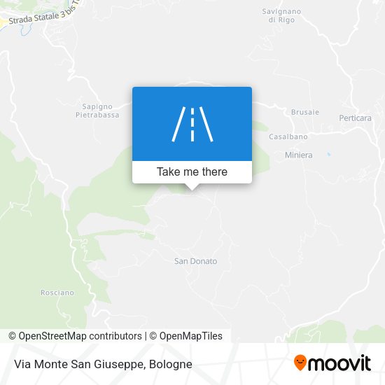 Via Monte San Giuseppe map