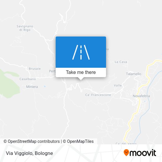 Via Viggiolo map