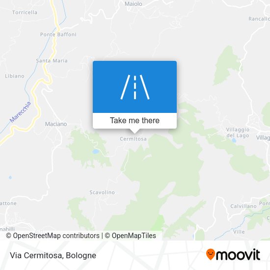 Via Cermitosa map