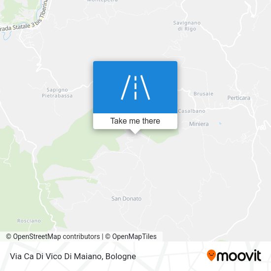 Via Ca Di Vico Di Maiano map