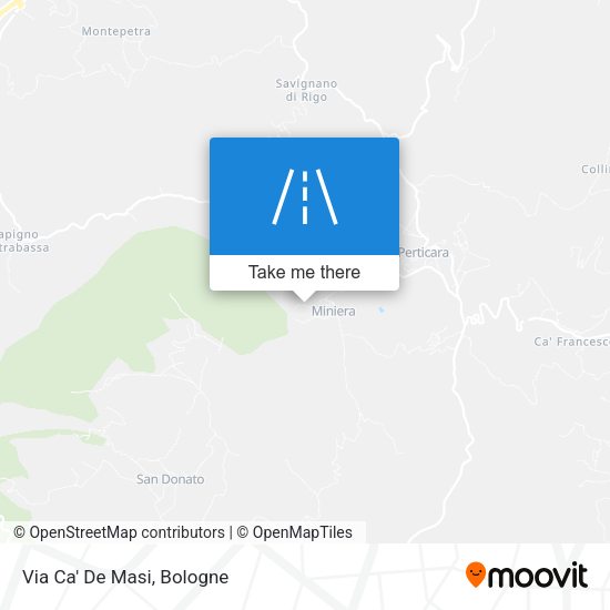 Via Ca' De Masi map